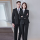 Troman black suit suit, women's business attire, formal interview attire, college student work clothes, suit jacket, two-piece set