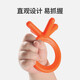 Como Tomo Korean original imported baby teether, baby teething stick, rest assured silicone baby toy orange