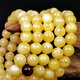 Hupai, one thing, one picture, one certificate, natural beeswax bracelets, 108 pieces, white flower wax amber necklace, Buddhist beads, rosary, beads, 72.2g, 10mm