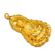 Fir Crown 18K Gold Guanyin Pendant Safe Extra Large Guanyin Tag 3D Hard Gold Version Imitation 18k Gold Domineering and Heroic Guanyin Large Guanyin