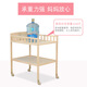Chuangjingyi chooses diaper table baby care table solid wood diaper table baby care table storage bath baby crib replacement simple double-layer storage rack