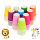 Colorful paper cup handmade kindergarten thickened disposable white paper cup handmade diy colored paper cup kindergarten 20 colors mixed color 100 pieces