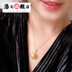 Luoyi Jennifer Jewelry 12-13mm large natural color South Sea gold bead pendant 18k perfect round strong light seawater pearl 12