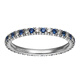 Cartier/Cartier ETINCELLE platinum 950/1000 diamond and sapphire wedding ring silver white/blue No. 49