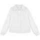 Ge Yini 2025 autumn and winter new shirt women's French white casual petty bourgeoisie style versatile bottoming shirt white shirt top white S