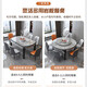 Shanglin spring dining table retractable dining table and chair combination light luxury slate home dining table induction cooker (single shot will not be shipped)