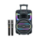 Temeisheng TC square dance audio outdoor high-power mobile portable trolley speaker shocking heavy bass karaoke Bluetooth audio all-in-one shop stall selling A4-15 new (15 inches) dual charging microphone/TWS series connection