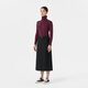 MUJI women's mercerized twill narrow skirt long skirt women's autumn skirt BEY02C4A black L (165/70A)