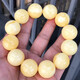 Shimao Wanjun Collection Grade Natural White Beeswax Buddha Beads Bracelet Baltic Russian Material White Wax Porcelain White Full Flesh Full Full Wax Rich
