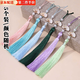 Jingji diamond ball white fan with tassels white jade lotus hanging tassels cheongsam hanfu long tassel bookmark fan diy accessories diamond ball white fan with tassels mixed color 5 pack