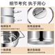WMF steamer small stainless steel soup pot steaming dual-purpose with steamer double-ear double bottom multi-function induction cooker universal pot DIMENSION steamer 2 layers 20cm