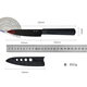 Zhang Xiaoquan Benzhen household stainless steel titanium-plated outdoor portable sheath paring knife fruit knife (tech black) D100571