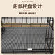 Jiamen JIAMEN (JIAMEN) Cat Cage Double Cat Cage Cat Villa Bold Cat Cage Large Household Pet Cat Nest Cattery Cat House Medium Double Layer 59*42*51 with Skylight Foldable Flagship Model Luxury Model + Cat Litter Box with Shovel