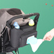 Jingmengyuan baby stroller hanging bag stroller multifunctional bottle diaper storage storage hanging bag stroller universal magic black wet wipes