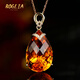 BOGLIA 22.86 carat citrine pendant for women 18k gold inlaid with colored gemstones niche high-end gift for girlfriend 22.86 carat