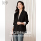 Chu Shen Spring and Autumn Small Suit Women's Fashionable Commuting Casual Formal Suit Jacket S141F4821 Black L