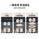 KEGOO double-layer steamer, two-layer steamer, thickened stainless steel 28cm, gas stove, induction cooker, universal soup pot KG101
