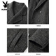Playboy Autumn and Winter double-sided wool coat men's medium-length youth slim non-wool woolen double-breasted windbreaker over-the-knee coat, mixed gray L 130-155Jin Jin equals 0.5kg. Card code is shot to small