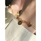 Wenying LUCK lucky gold bracelet women's 999 pure gold love brand chain bracelet ins style temperament 24K bracelet lucky