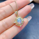 Tingbai's new natural colorful opal pendant necklace full of fire color s925 silver finely inlaid opal ring with certificate natural opal pendant white gold