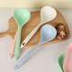 Rice cooker accessories wheat soup spoon straw household tableware soup spoon healthy and environmentally friendly wheat fragrant round ear spoon porridge spoon wheat soup spoon - random color - 1 pack