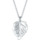 Saturday Fortune PT950 Shining Leaf Platinum Pendant for Women B0610595 About 2.83g 40+5cm Birthday Gift