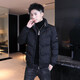 Cotton coat men's autumn and winter coat 2025 new trend thickened cotton coat work wear trendy brand cotton jacket trend black 4XL