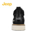 Jeep Martin Boots Men's 2024 Winter New Workwear Boots Men's British Style Retro Evergrande Trendy Shoes Thick Sole Men's Shoes Black 41