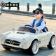 Maiduo Bear's new children's electric car baby four-wheel car male and female children's baby remote control toy car can sit in a classic car white four-wheel drive leather seat + extra large lithium battery + remote control soft wheel