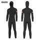 Wetsuit for men 1.5mm 3MM one-piece wetsuit for women cold-proof and warm swimsuit surfing paddle board snorkeling suit new style 1.5MM black gray short-sleeved one-piece back opening male 2XL