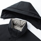 ROMON goose down jacket men's mid-length detachable hooded winter thickened warm jacket 23779 shrimp 180