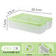 Jieshunxing Dumpling Box Special Frozen Dumpling Box Refrigerator Storage Box Household Large Capacity Quick Frozen Chaos Frozen Fresh-keeping Box Multi-layer Food Grade PP Material-Timed Lock Green One Layer One Cover Holds 70 Dumplings With Portable Timed Model