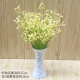 Shaoyu customized gypsophila fake flowers, artificial flowers, high-end decorative bouquets, living room ornaments, hand-held flowers, plastic flower photo guide, 3 bouquets of gypsophila light pink [free white carved bottle]