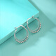 Yuan Shengfu's new PT950 transfer bead earrings platinum earrings genuine platinum earrings earrings earrings 4.85g