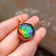 Ancient Canadian new other/other natural crystal/semi-precious stone necklace women's ammolite David satellite pendant