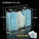 Acrylic wall-mounted storage box, disposable mask gloves, hats, shoe covers, household wall-mounted transparent dust-proof box, three-compartment hanging mask box with openings