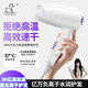 Xiaoya (XIAOYA) foldable quick-drying hair dryer student dormitory hotel negative ion household high-power hot and cold hair dryer high-speed hair dryer high-power motor Biao wind level - Smart White 800W dormitory folding + 5 billion blue light ion hair care