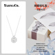 Yijin S999 sterling silver four-leaf clover, a two-wear necklace for girls, light luxury niche clavicle chain as a birthday gift for best friend, 999 sterling silver-four-leaf clover necklace, exquisite gift box