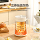 SUNCHANCE British health cup electric stew cup ceramic health pot stew cup office dormitory portable health pot porridge artifact bird's nest porridge soup hot white fungus stew cup 0.6L mechanical white ceramic liner multi-functional stew 0.6L