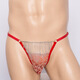 Adult products for men, men's sexy European and American chain lace see-through hollow men's thong sexy underwear adult sex products red one size fits all