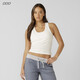 LORNA JANE Sports Vest Top Smock Training Wear Sleeveless SCOOP Yoga Fitness Pilates Women's LJ Pearl White S