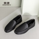 Aokang business formal shoes, simple leather shoes, comfortable low-top shoes, black size 40