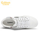 Carbin men's shoes genuine summer new breathable casual board shoes men's fashionable low-top canvas shoes men's printed shoes men's trendy shoes white 40 [=sports shoes size 41]