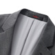 Qipai suit men's spring and summer new style wool warm suit dress far infrared heat storage 0100 medium gray 46 (170)