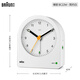 Braun German brand imported alarm clock is exquisite, simple and beautiful, one-click snooze student special wake-up artifact, silent luminous desktop bedroom bedside clock clock New Year gift