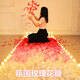 Wu Ji Rose Petals Wedding Hand Spreading Flowers Wedding Room Decoration Atmosphere Flowers Chinese Valentine's Day Confession Proposal Romantic Roses Milky White~1000 Pieces
