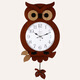 
Shantoulin Village Creative Shang Children's Room Cartoon Living Room Wall Clock Modern Simple Silent Silent Watch Clock Owl Quartz Watch 9214 C Log Overlord Movement 14 inches Diameter 35.5 cm