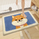 Dajiang flocked bathroom floor mat bathroom non-slip absorbent foot mat 50x80cm