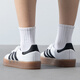 阿迪达斯 （adidas）休闲鞋女鞋2024夏季新款三叶草运动鞋Samba厚底低帮板鞋 JI1349白色生胶底 36 (220mm)
