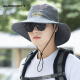 BANDICOOT sun hat men's sun protection hat summer sun hat foldable outdoor fishing and mountaineering hat breathable fisherman hat female gray